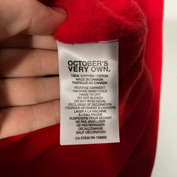 Octobers Very Own x Scarface Tony Montana Cotton Fleece Oversized Crewneck XS - Picture 7 of 8